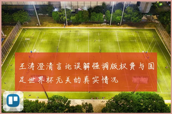 王涛澄清言论误解强调版权费与国足世界杯无关的真实情况